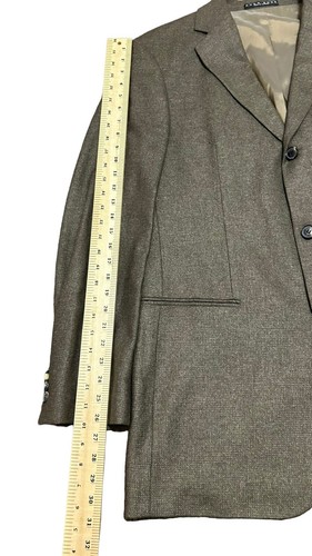 Hugo Boss Blazer Men’s Size 42L Olive Green Single Breasted Silk Wool Slovenia - Picture 12 of 13