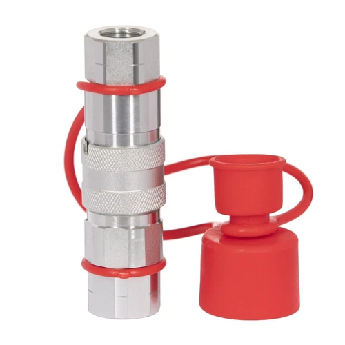 2Set 1/2" Skid Steer Bobcat Flat Face Hydraulic Quick Connect Coupler / Coupling - Bild 8 von 8