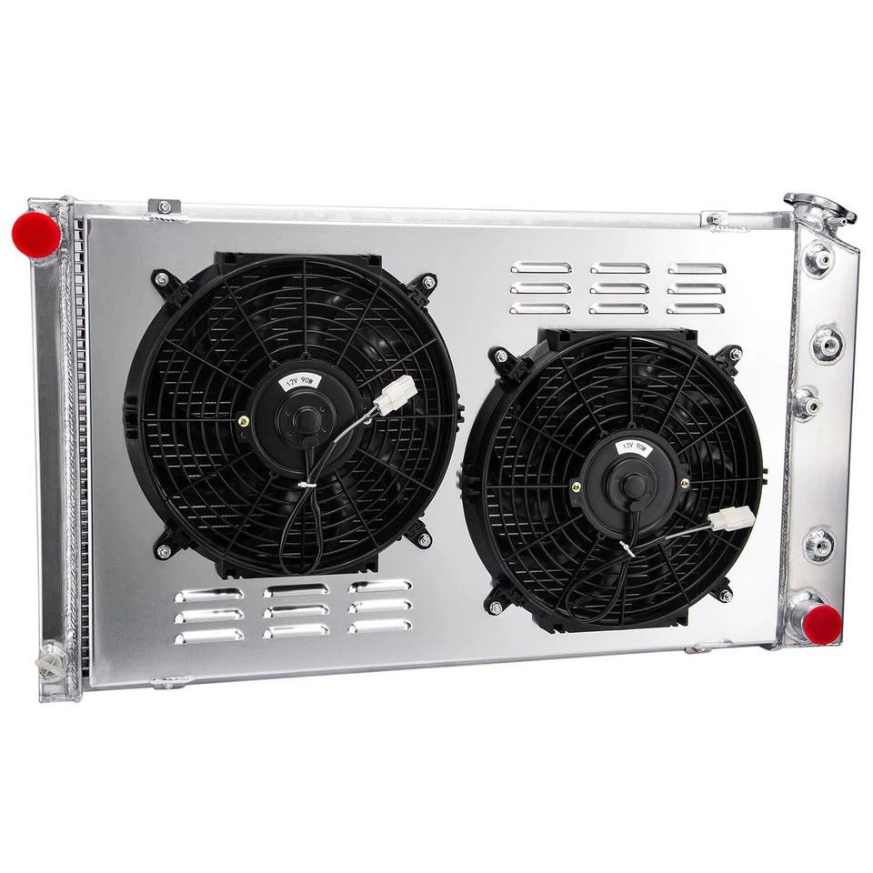 DPI161 3 Row Radiator+Shroud+Fan For 1973-1986 Chevy GMC C/K C10 C20 C30 K10 Foto 3 de 4