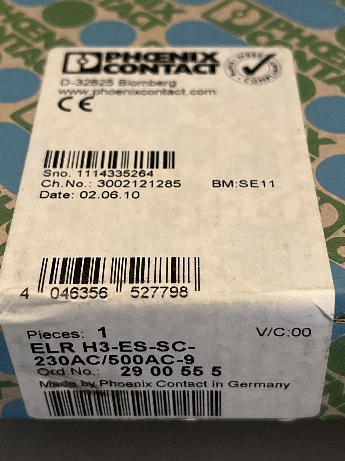 Phoenix Contact Hybrid Motor Starter ELR H3-ES-SC-230AC/500AC-9 2900555