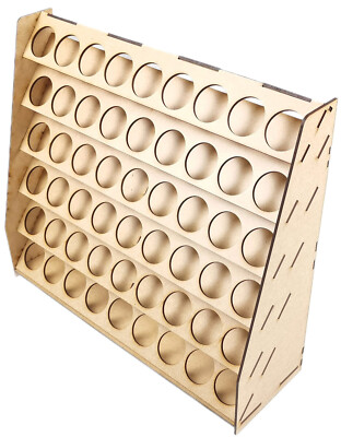 HobbyHold Farbenständer 36 mm für Citadel, Vallejo | Holz-Organizer Modellbau