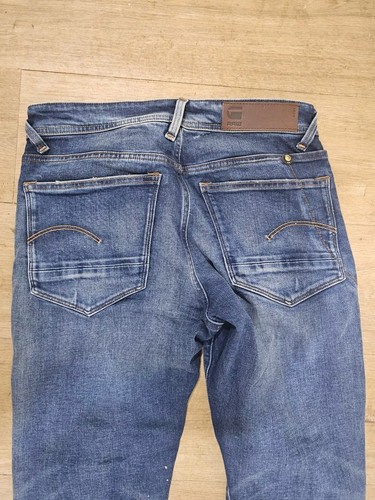 G Star Raw Mens Jeans 30" X 30" Slim Fit Blue Denim - Picture 8 of 12
