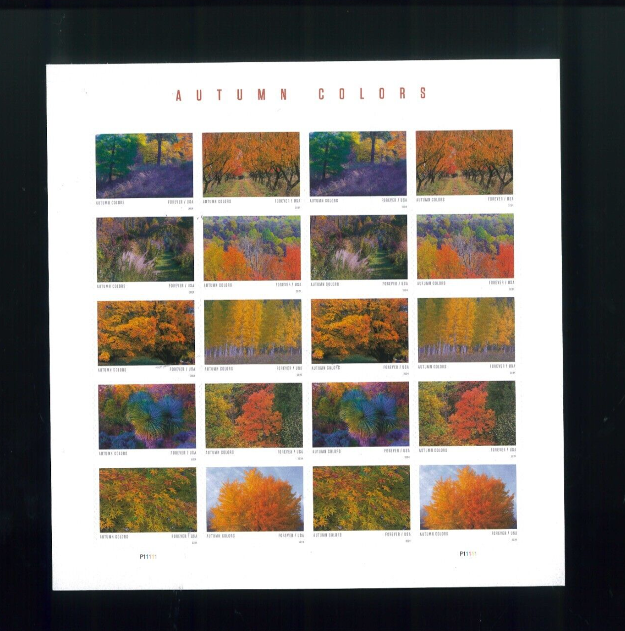 United States Autumn Colors Forever Postage Stamp 592938 MNH Full