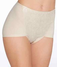Bali L108109 Womens Nude Firm Control Cotton Brief Size Large