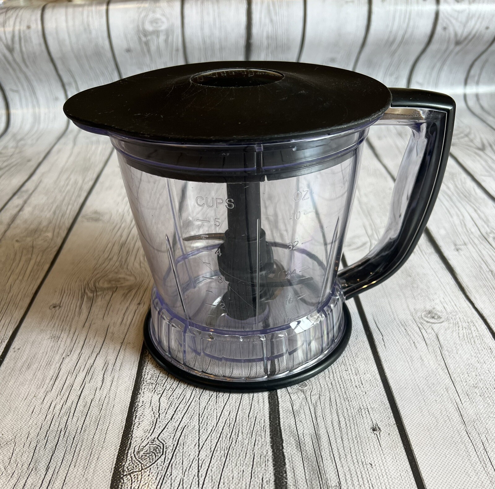 Ninja 40 oz 5-Cup Food Processor with Blade and Lid for Blending Chopping and Mixing-image