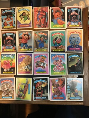 20 DIFFERENT GARBAGE PAIL KIDS CARDS BETWEEN NUMBERS 337B AND 363B 