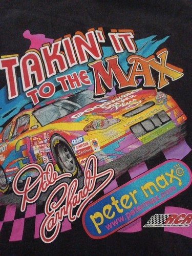 Vintage Peter Max Tribute To Dale Earnhardt Sr Takin' It To The Max T-Shirt XL - Picture 5 of 8