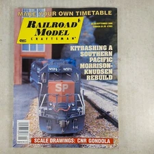 Railroad Model Craftsman Sep 2000 Scale Drawings CNR Gondola Timetables