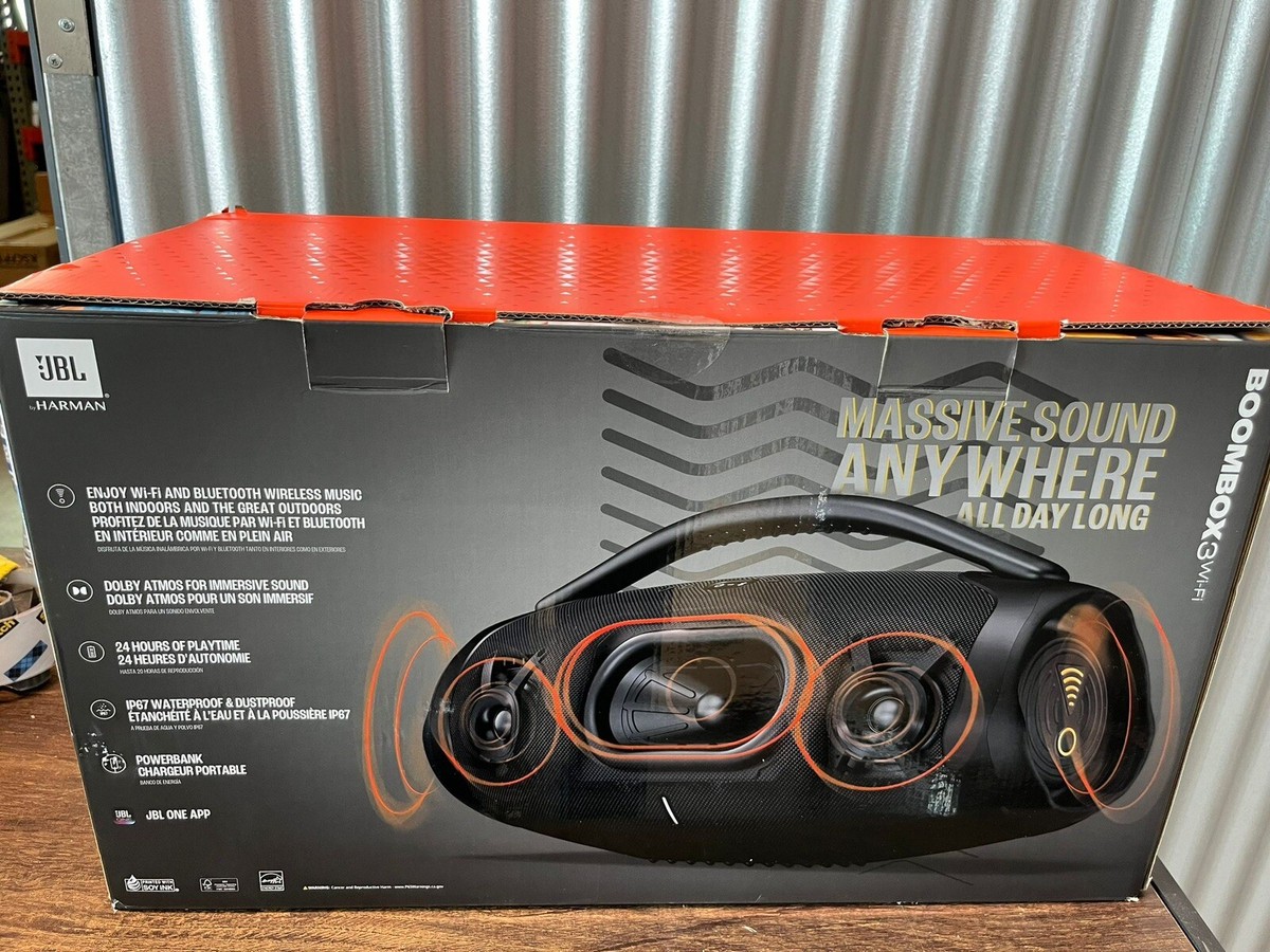 JBL Boombox 3 WiFi Portable Bluetooth Wireless Speaker JBL Boombox 3 WiFi Portable Bluetooth Wireless Speaker