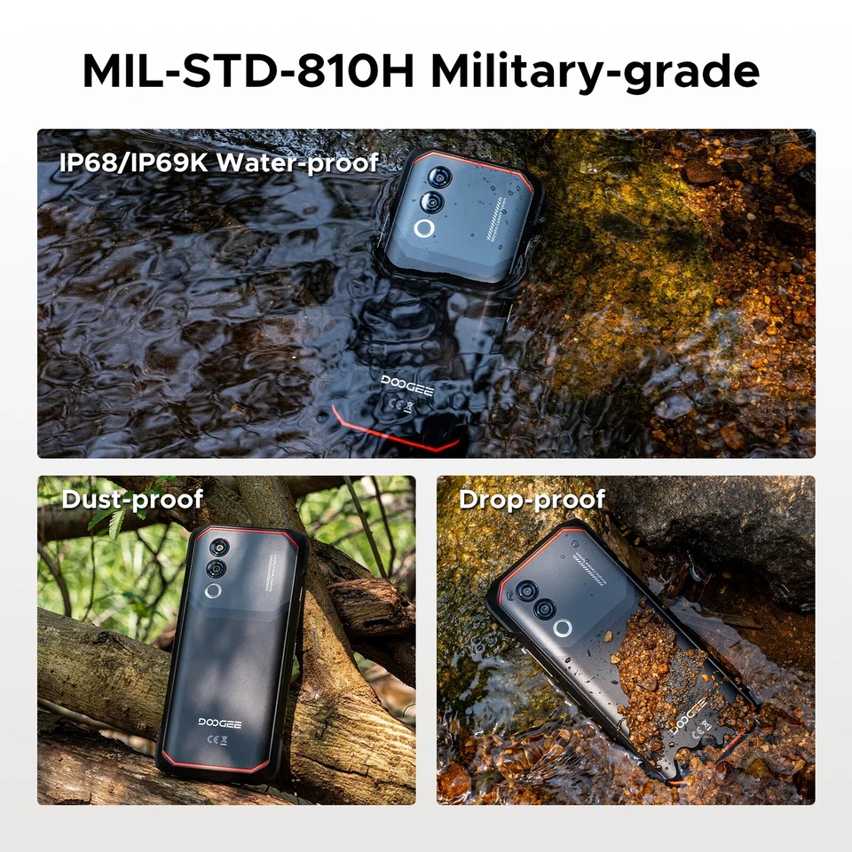 DOOGEE Blade 20 Turbo 5G Rugged Phone Unlocked, 32GB+256GB 10300mAh Android15 US - Image 2 of 4