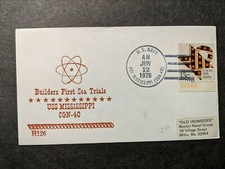 Cubierta naval USS Mississippi CGN-40 1978 HOFFNER #H126 SEA TRAILS Cachet