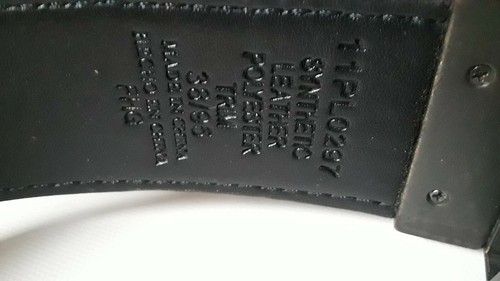 Synthetic Leather polyester trim 38/ 95 Dark Brown camouflage mens belt - Picture 4 of 6