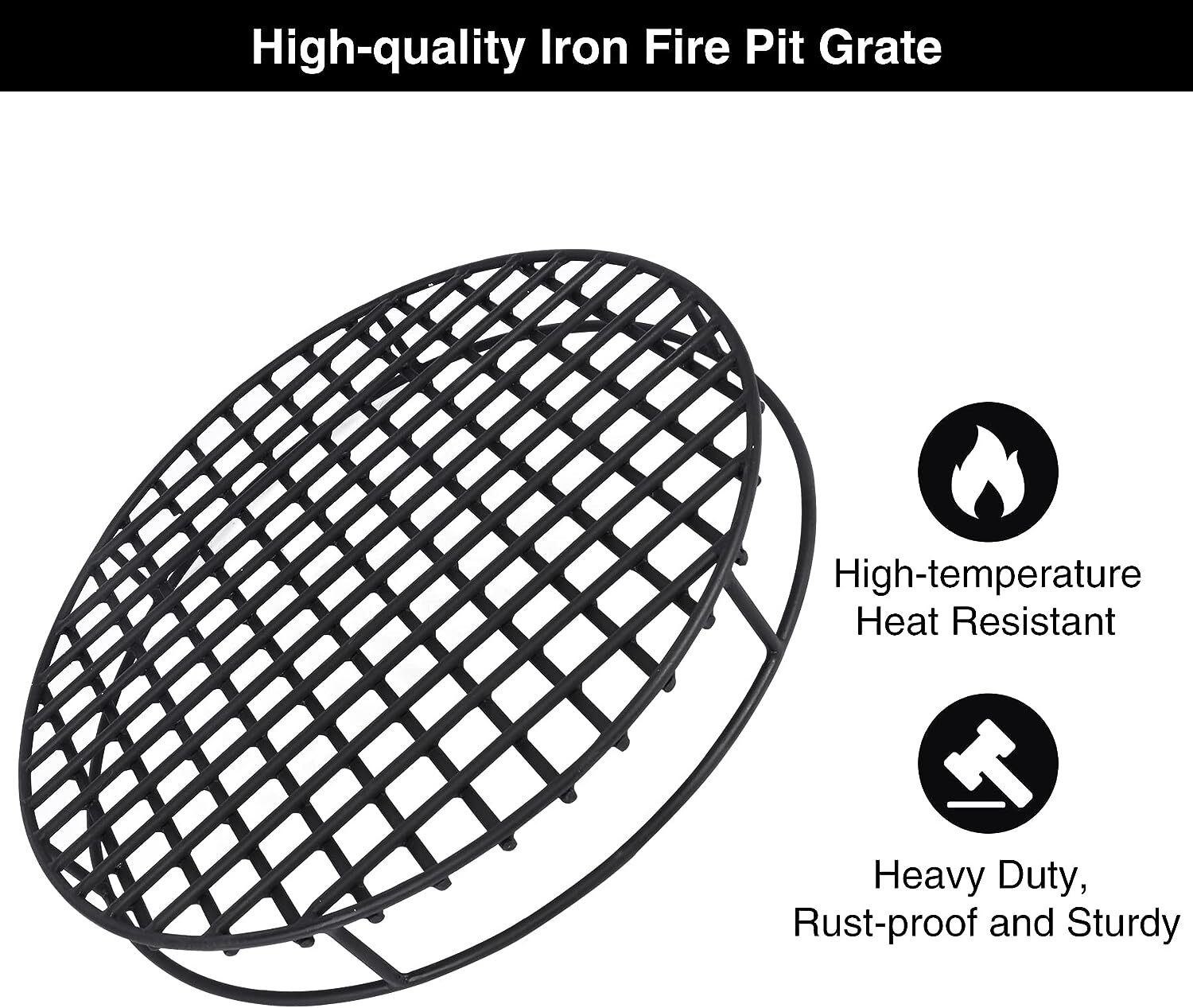 Outdoor Fire Pit Grate Round, Heavy Duty Fire Pit Grill Grate eBay