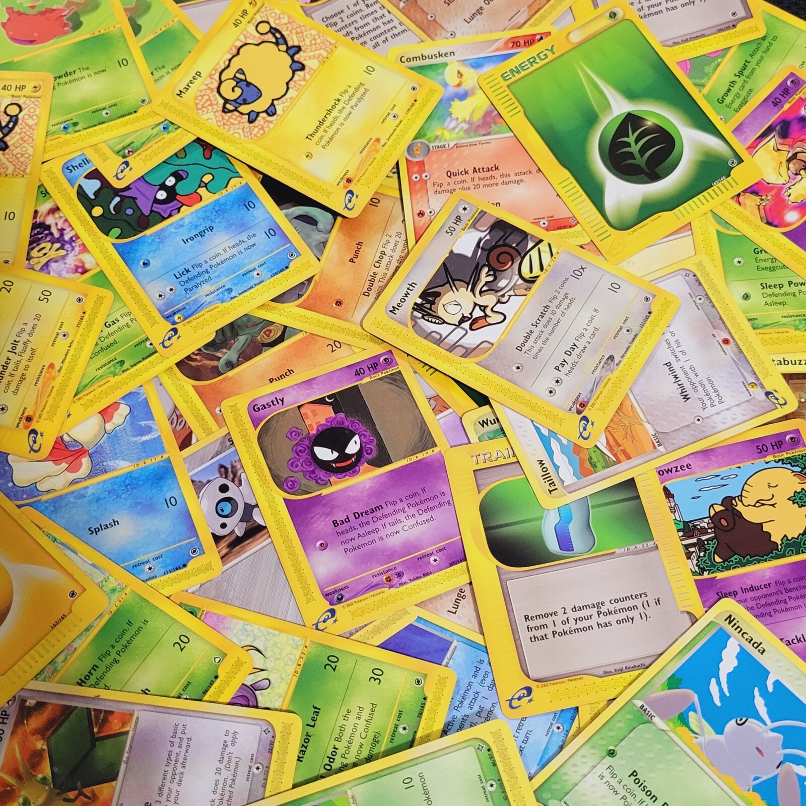 Lot of E-Reader Pokemon Cards Binder Pages Expedition Ruby Sapphire Series Lot-image