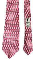 Vineyard Vines Boys Silk Tie Pink/White Polka Dots Baby Whales 50" X 3.5" USA