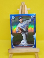 2023 Bowman Chrome Draft Wyatt Crowell 1st Prospect Blue Refractor #'d 149/150