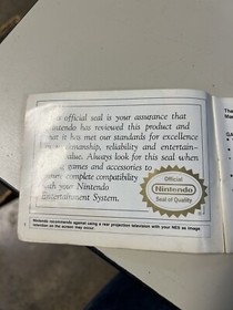 Super Mario Bros. / Duck Hunt (Nintendo NES) Booklet Instruction Manual Only!