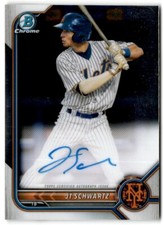 2022 Bowman Chrome JT Schwartz Auto New York Mets #CPA-JS