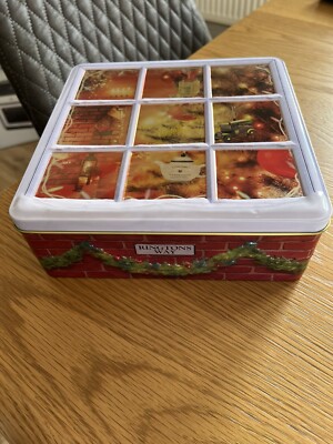 Ringtons Tee Festliche Keks Vorratsdose (Weihnachtsfenster) - leere Dose