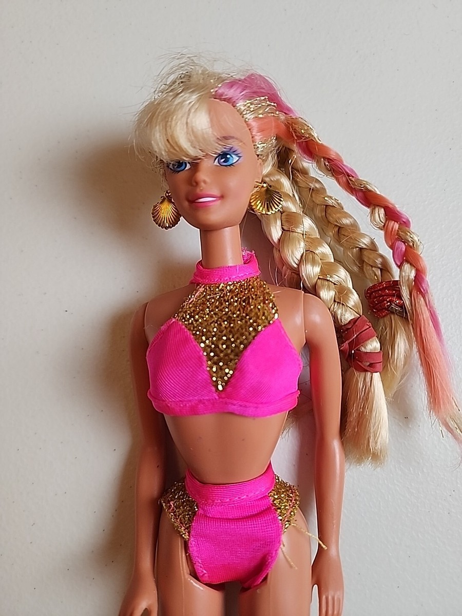 Vintage Splash N Color Barbie Doll #16169 With Bikini By Mattel