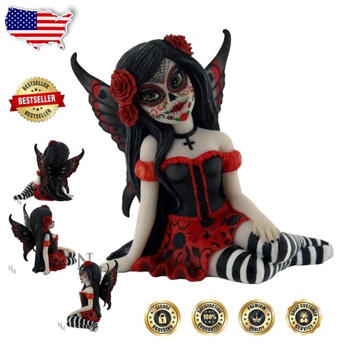 Elegant 15cm Rosalia Figurine - Black Hair and Red Accessories for Decor Lovers