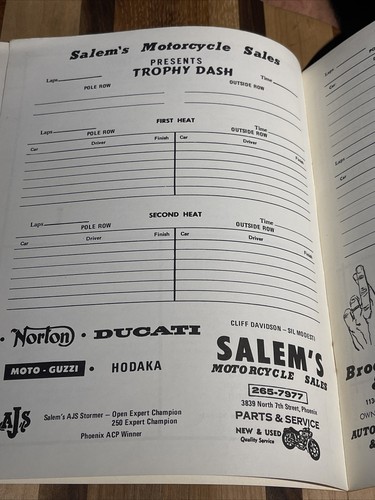 1972 USAC Midget Race Program, Manzanita Speedway Phoenix AZ - Picture 4 of 18