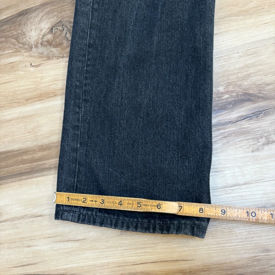 French Connection Jeans Mens 36 x 32 Button Fly Regular Straight Faded Black - Image 3 of 4