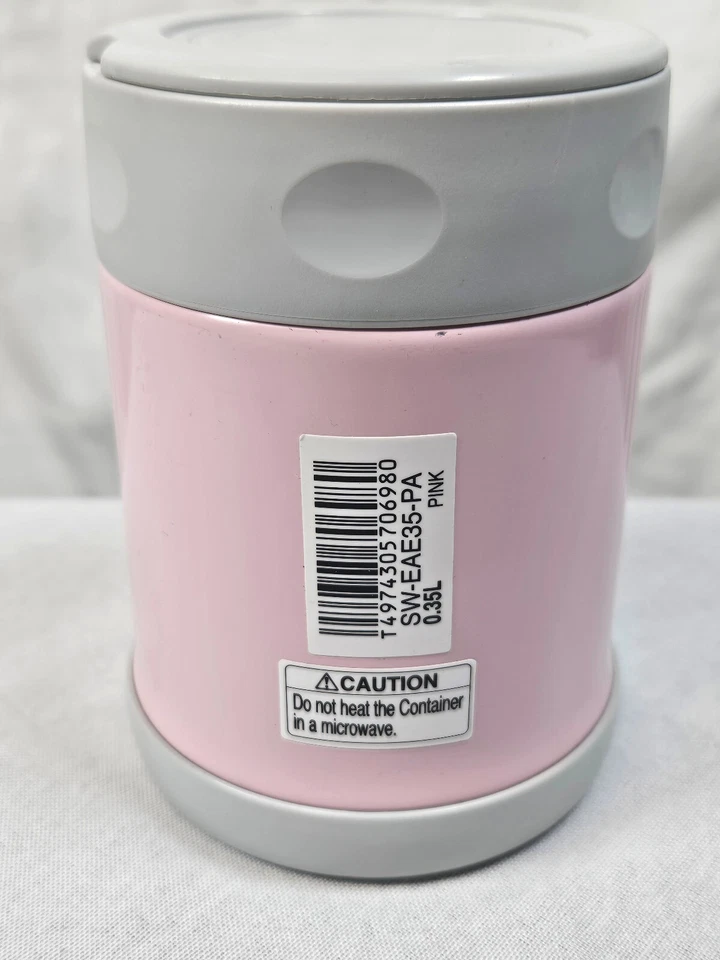 Tarro de comida Zojirushi rosa de acero inoxidable SW-EAE35-PA .35L 11,8 oz termo aislante Foto 4 de 4