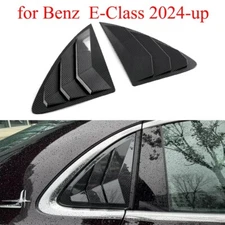 2x Carbon Fiber Side Window Louver Shutter Cover Trim for Benz E-Class 2024-up