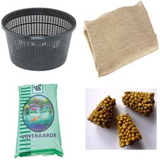 NINFEA KIT: VASO+TERRICCIO+CONCIME PER PIANTE PALUSTRI, NINFEE, OSSIGENANTI