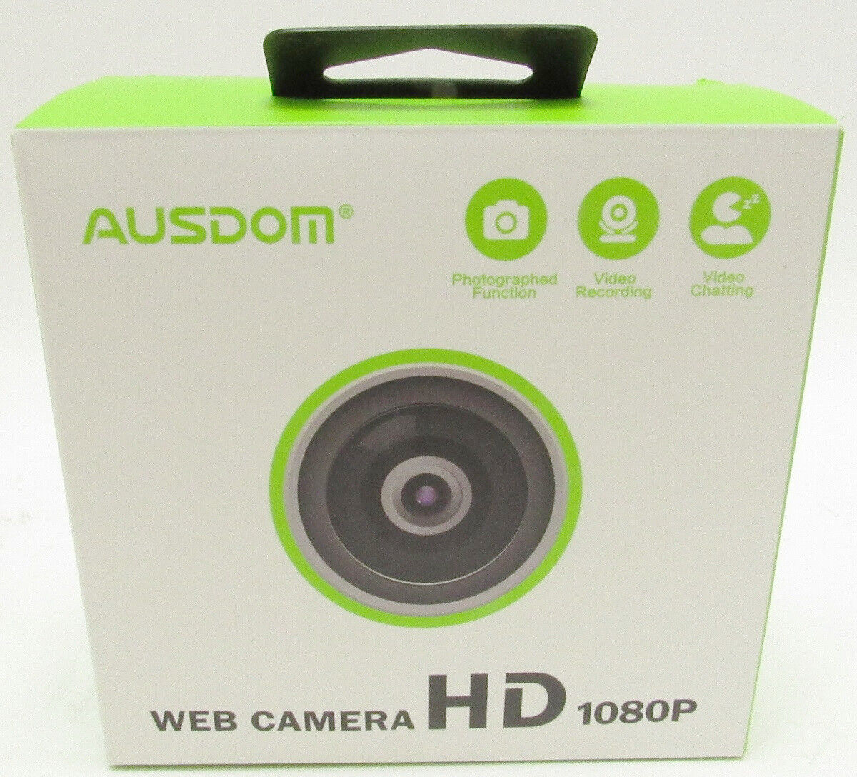 WEBCAM AUSDOM HD 1080P Auto Focus Web Camera W Noise Cancelling Microphone -K5