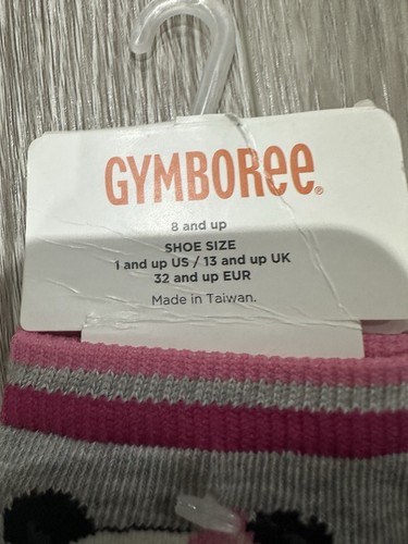 GYMBOREE~Panda academy Gray high SOCKS~8 & Up NWT - Picture 2 of 2
