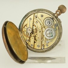 Rare Antique Silver Pocket Watch Men's no fusee duplex chronometer repeater RAR
