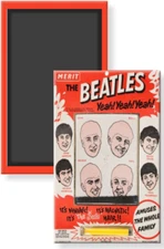The Beatles Magnetic Hair Toy Image Fridge Magnet 2 x 3 Rigid Merit