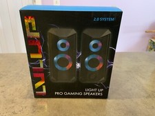 Vivitar LVLUP Light Up Pro Gaming Speakers Multicolor LED