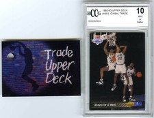 SHAQUILLE O'NEAL~1992 UPPER DECK BCCG-10 MINT+ ROOKIE RC&REDEMPTION TRADE CARD#1
