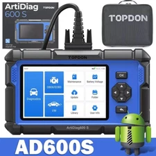 topdon  AD600S OBD2 Scanner: 4 Systems Diagnostic & 9 Reset Services Tool