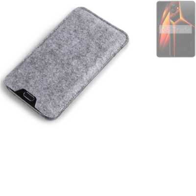 Filz Hülle für Tecno Pova 4 Pro grau Sleeve Case Tasche Schutz Hülle