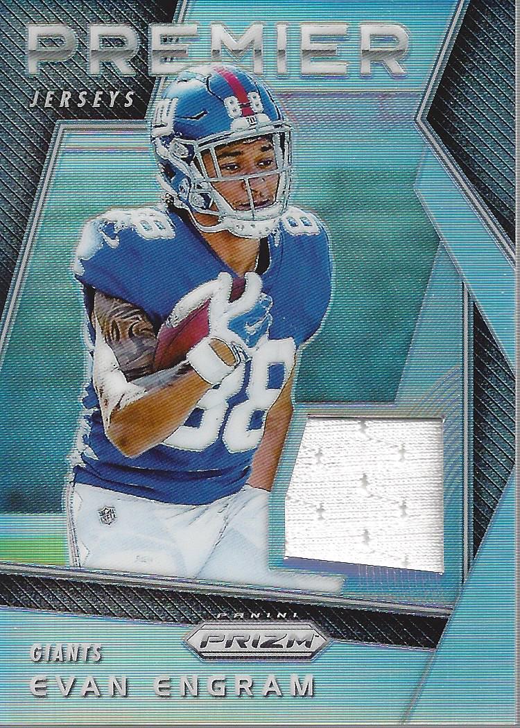 2017 Panini Prizm Prizm Premier Jerseys #16 Evan Engram Auto - NM-MT