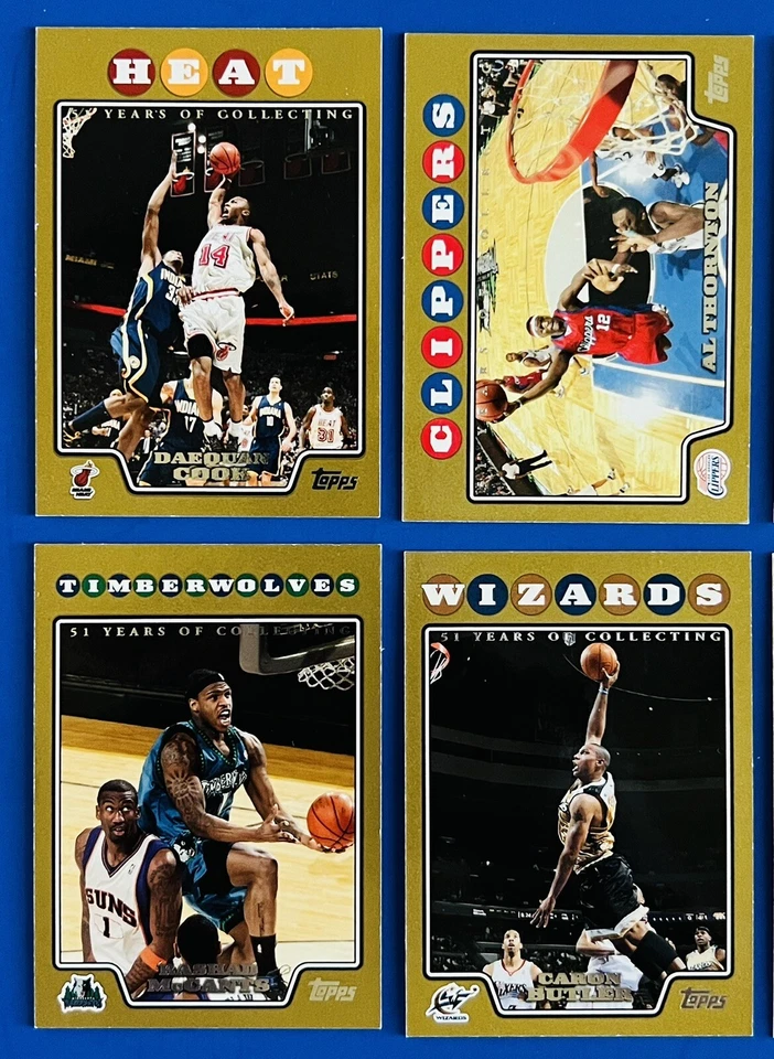 Lot of (16) 2008-09 Topps Gold Parallel Basketball Cards #d /2008 - Image 2 of 4
