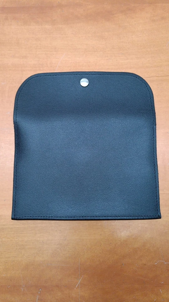 Porta documenti libretto NERO auto moto artigianale Vera Pelle MADE IN ITALY - Imagen 3 de 4