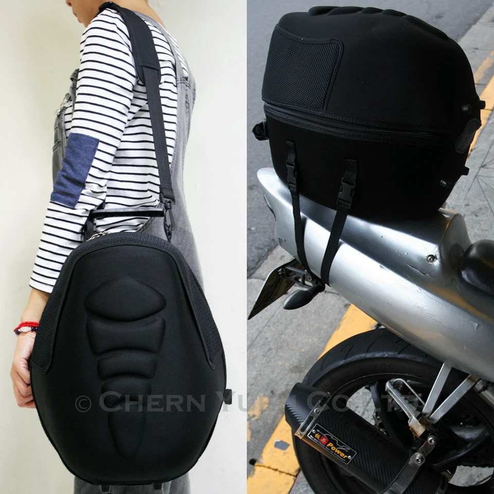 Motorcycle Helmet Bag Holder Cycling Helmet Storage Helmet Catch Bag Backpack - Image 2 of 4