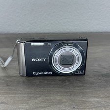 Sony Cybershot DSC-W370 14.1 Mega Pixels Digital Camera Black Works - No Battery