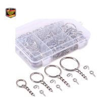 SchlüSselring Set 300 StüCk Spaltringe Kette Metall 25 Mm
