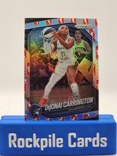 2025 Panini Prizm WNBA - DiJonai Carrington #9 WNBA Logo Silver Prizm