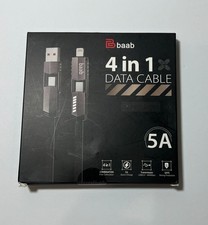 Baab 4 in 1 Datenkabel 5A 100W 5ft iPad iPhone Samsung