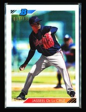 2020 Bowman Heritage #92CP-DLC Jasseel De La Cruz Chrome Refractor #/199