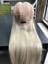 U Part 3/4 Half Wig with Clips In 100 Real Remy Human Hair Straight Hairpiece