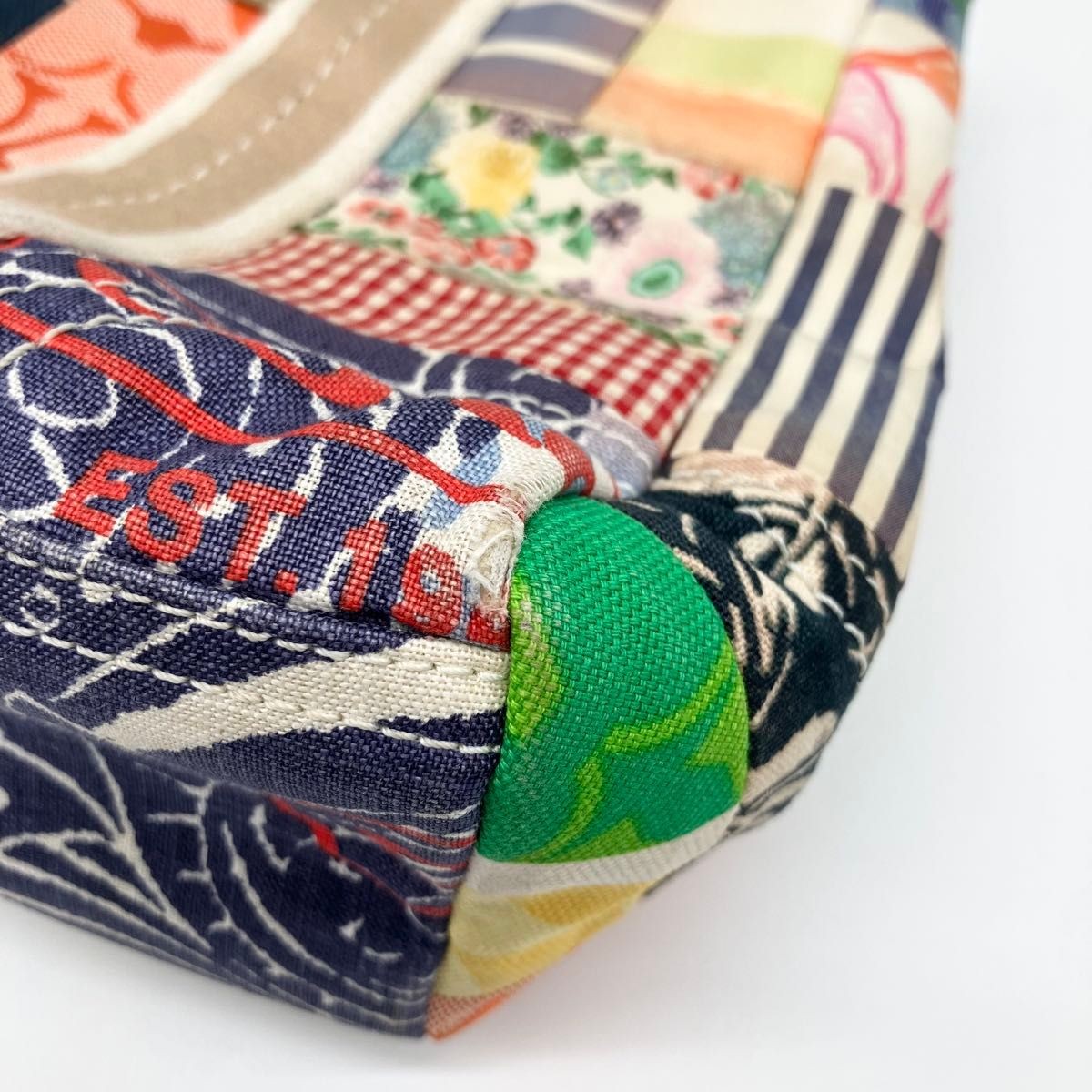 COACH Handbag Patchwork Canvas Multicolor Leather… - image 12