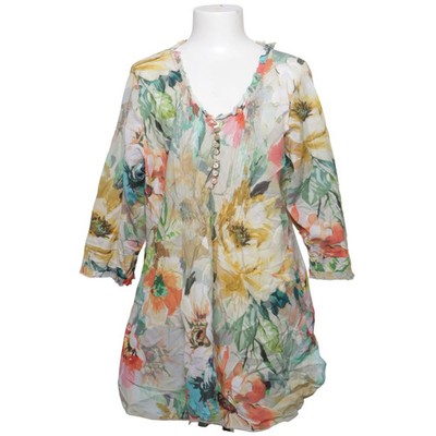 Oneseason, Bluse, Größe: XL, Mehrfarbig, Baumwolle, Blumen, Damen #Pjo